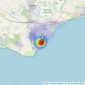 Milestone Group - Eastbourne listings heatmap