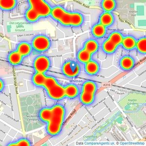 Milestone Residential - Whitton listings heatmap