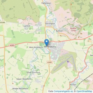 Milfords - Amesbury listings heatmap