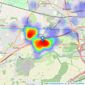 Millbrooke Estate Agents - Worsley listings heatmap