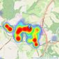 Miller Countrywide - Bodmin listings heatmap