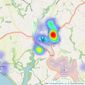 Miller Countrywide - Helston listings heatmap