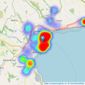 Miller Countrywide - Penzance listings heatmap