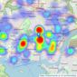 Miller Countrywide - Plymouth listings heatmap