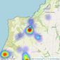 Miller Countrywide - St Agnes listings heatmap