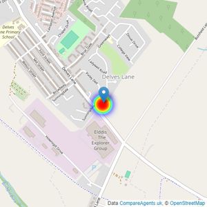 Miller Homes North East listings heatmap