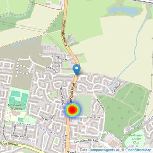 Miller Homes North East listings heatmap