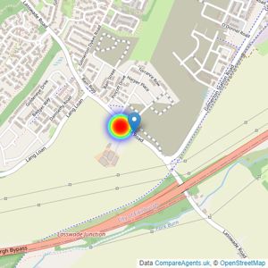 Miller Homes Scotland East listings heatmap