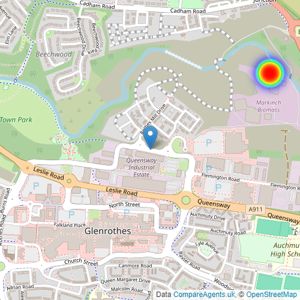 Miller Homes Scotland East listings heatmap