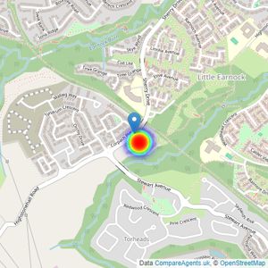 Miller Homes Scotland West listings heatmap