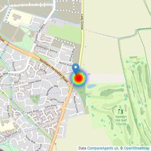 Miller Homes Southern listings heatmap