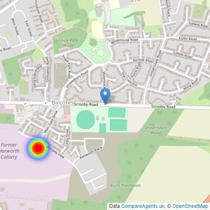 Miller Homes Yorkshire listings heatmap