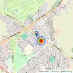 Miller Homes Yorkshire listings heatmap