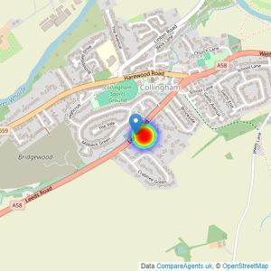 Miller Homes Yorkshire listings heatmap