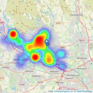 Miller Metcalfe - Bolton listings heatmap