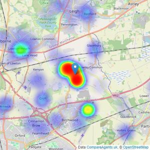 Miller Metcalfe - Culcheth listings heatmap