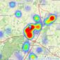 Millers Estate Agents - Epping listings heatmap