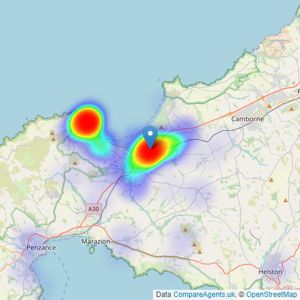 Millerson - Hayle listings heatmap