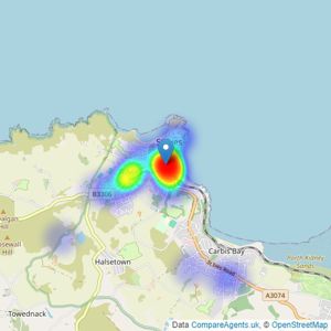 Millerson - St Ives listings heatmap