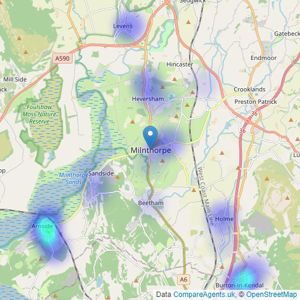 Milne Moser - Milnthorpe listings heatmap