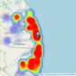 Minors & Brady - Caister-On-Sea listings heatmap