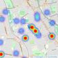 Mischa & Co - Edgware listings heatmap