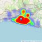 Mishons - Hove listings heatmap