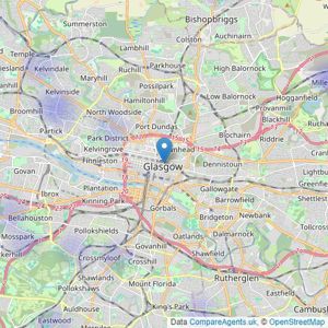 Mitchells Roberton Limited - Glasgow listings heatmap