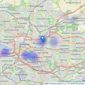 Mitchells Sales and Letting - Glasgow listings heatmap