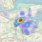 MMS Sales and Lettings - Strood listings heatmap