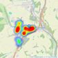 Modern Move - Buckfastleigh listings heatmap