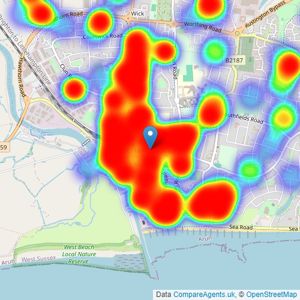 Molica Franklin - Littlehampton listings heatmap