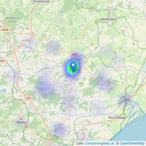 Moloney Country Property - Northiam listings heatmap