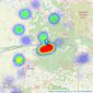 Molyneux Estate Agents - Brandon listings heatmap