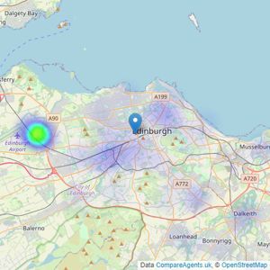 Monarch Legal - Edinburgh listings heatmap