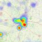 Monks Estate & Letting Agents - Shrewsbury listings heatmap