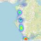 Monopoly Buy Sell Rent - Llanbedr listings heatmap