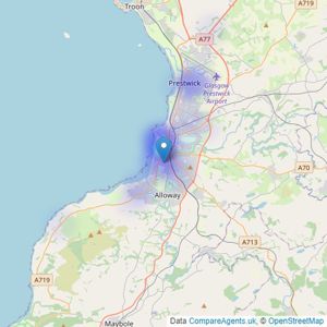 Montgreenan Property Group - Ayrshire listings heatmap