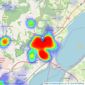 Moon & Co - Chepstow listings heatmap