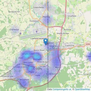 Moore & Partners - Crawley listings heatmap