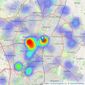 Moore & York - Leicester listings heatmap