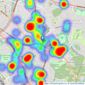 Moreland - Golders Green listings heatmap