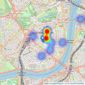 Moretons - Westminster & Pimlico listings heatmap