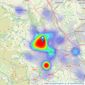 MorfittSmith - Sheffield listings heatmap