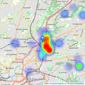 Morgan & Sons - Bristol listings heatmap