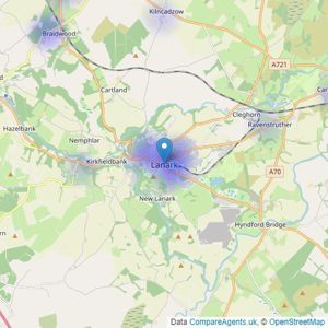 Morison & Smith - Lanark listings heatmap