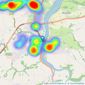 Morris and Bott - Bideford listings heatmap