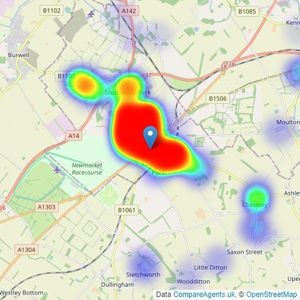 Morris Armitage - Newmarket listings heatmap