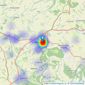 Morris Bricknell - Ross On Wye listings heatmap