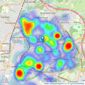 Morris Dibben - Bitterne listings heatmap